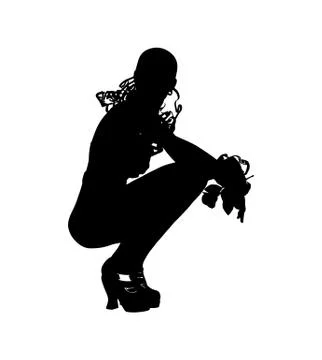 Woman posing Stock Illustration
