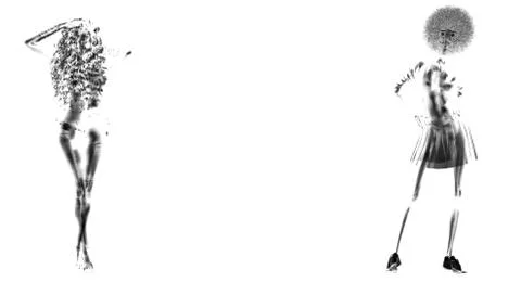 Woman posing Stock Illustration