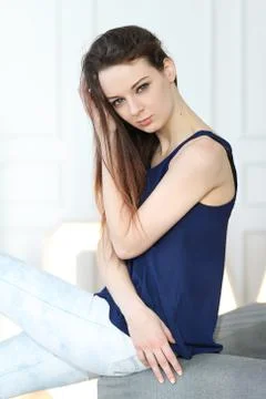 Woman posing Stock Photos