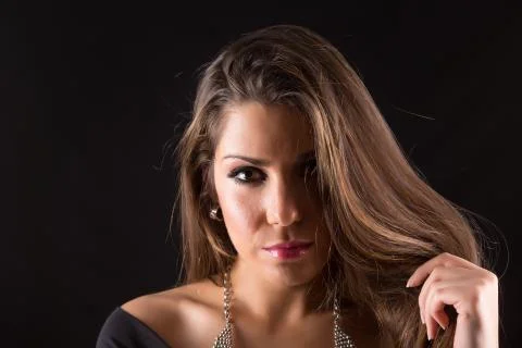 Woman posing in studio Stock Photos