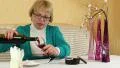 Woman pours and drinks red wine HD Footage
