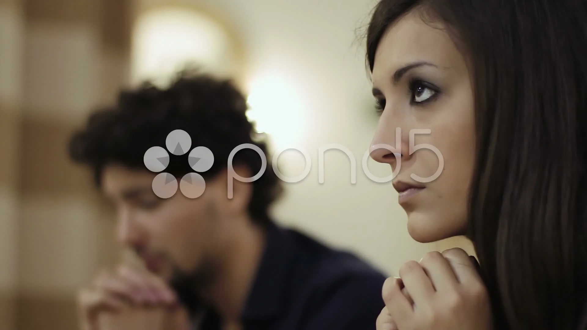 woman in prayer in a church , desperate ... | Stock Video | Pond5
