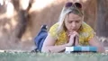 Woman Praying over Bible HD Footage
