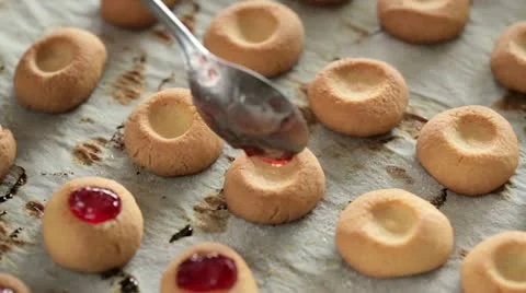 Woman preparing christmas cookies Stock Footage