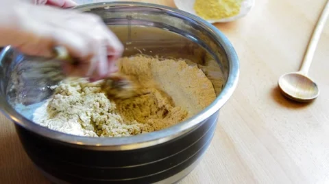 Woman preparing dough Stock Footage 49876371