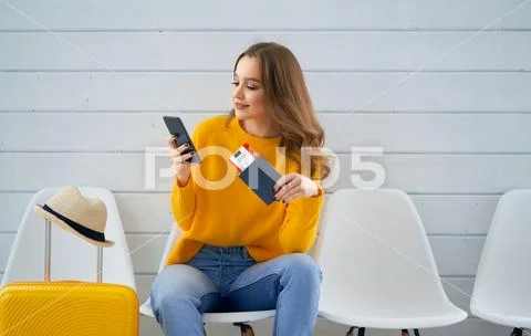 Woman preparing for the journey Stock Photos