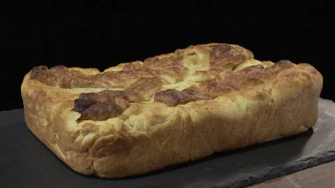 Woman is preparing a pie with fish Vidéo 133192536