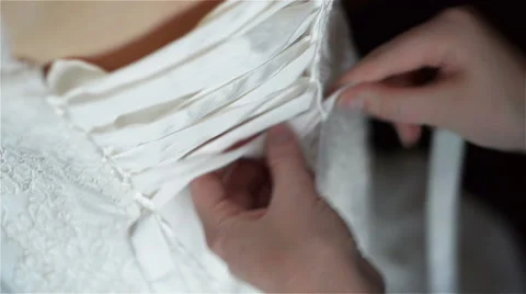 Woman preparing for wedding Video stock 60120956