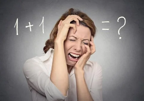 Woman with problem 스톡 사진