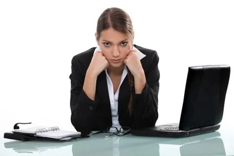 Woman with problems Foto stock