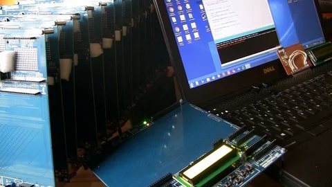 Woman programming Arduino Stock Footage 102325558