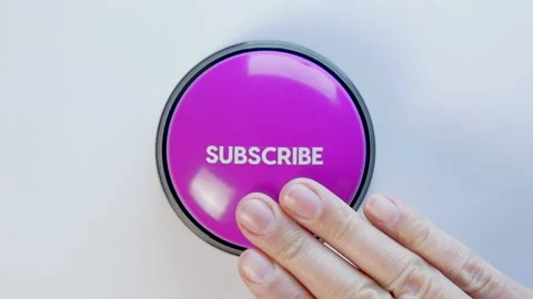 Woman pushing Subscribe button. Subscribe to channel, social media page, emails 動画素材 149188128