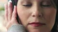 woman relaxing and listening music HD Footage