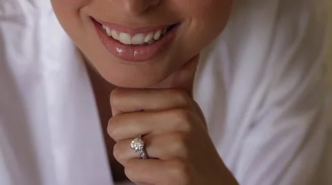Woman with ring Stock Footage 49560253