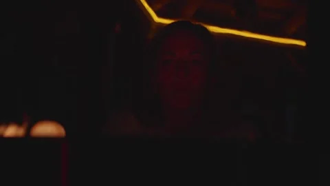 Woman Roasting Marshmallows Slow Motion 2 Stock Footage 280787953