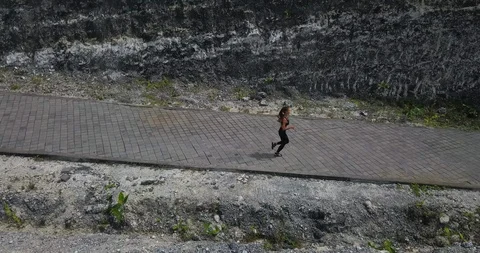 Woman runner Stock Footage 95982156