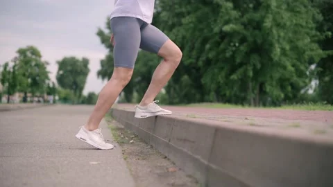 Woman runner training. Stock Footage 158924302