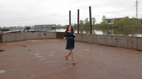 Woman running Stock Footage 24900180