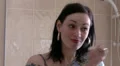 Woman rushing getting ready to go out HD Footage
