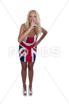 Woman Saying Be Quiet Stock Photos
