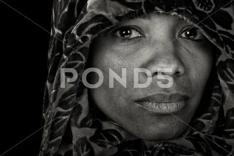Woman in scarf Stock Photos