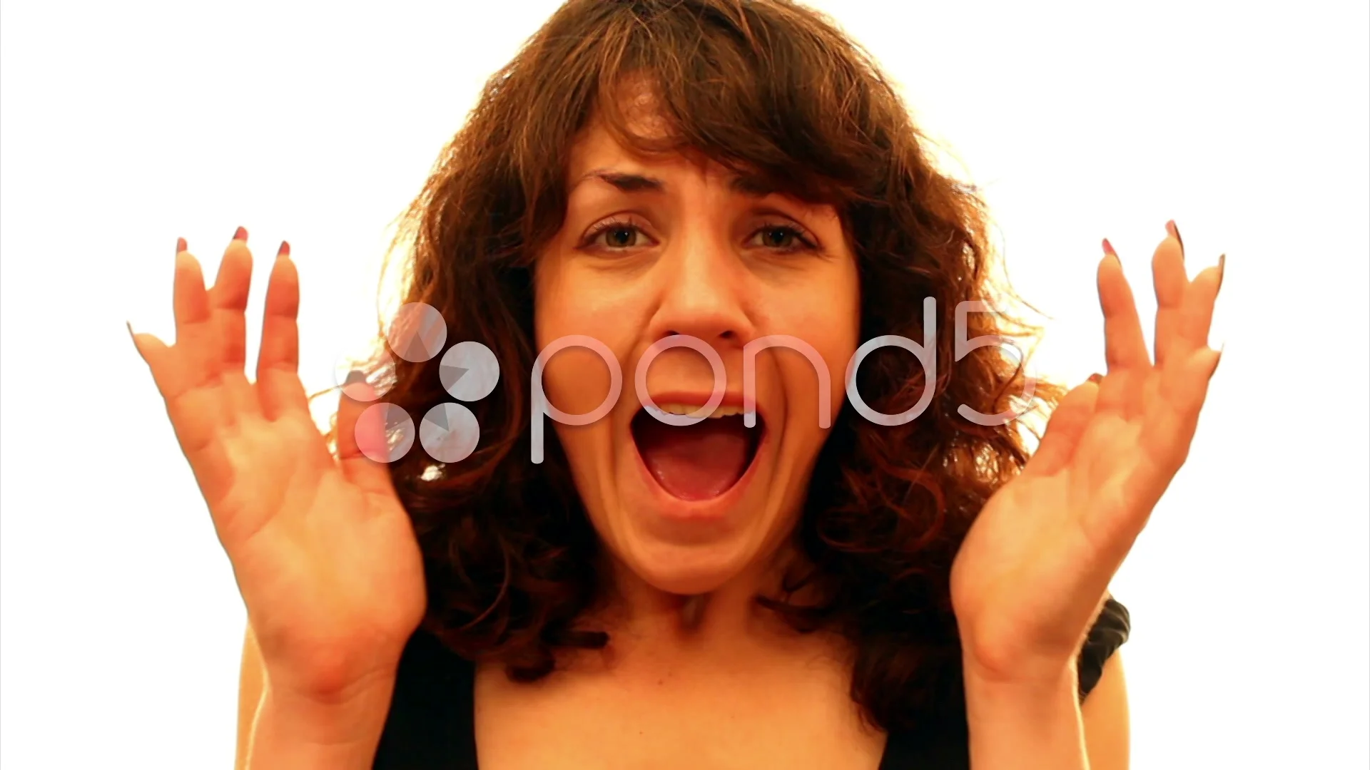 stock image woman screaming