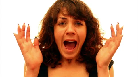 Woman screaming Video stock 33733469
