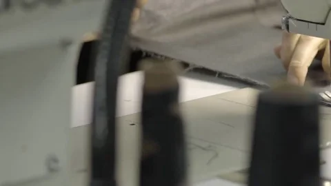 Woman on a sewing machine Video stock 69144367
