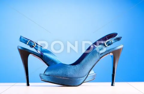 Woman Shoes Isolated On The White Background
