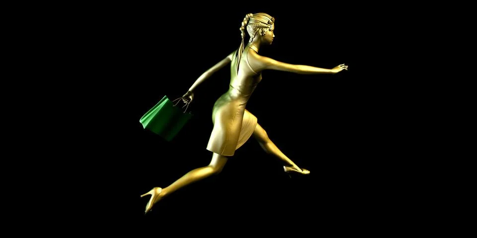 Woman Shopper Illustrazione stock