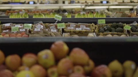 Woman Shopping in Grocery Store 1 Stock Footage