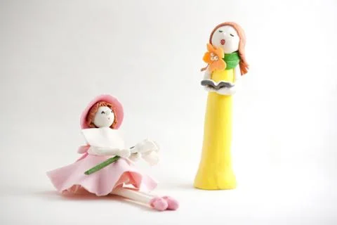 Woman sing a song Stock Photos