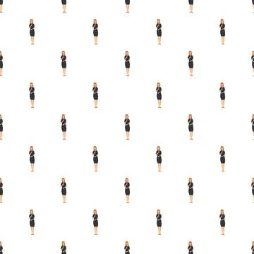 Woman singer performing pattern with microphone Stock Illustration