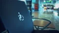Woman sitting in chair disabled person sign, comfortable service for handicapped HD Footage