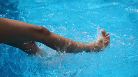 Pool Feet Stock Video Footage | Royalty Free Pool Feet Videos | Page 3