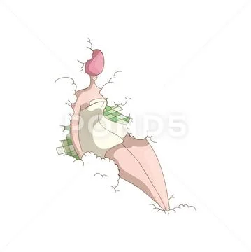 Woman sitting in the steam room. Vector illustration on white background. Stock Illustration