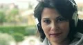 woman smiles at the camera HD Footage