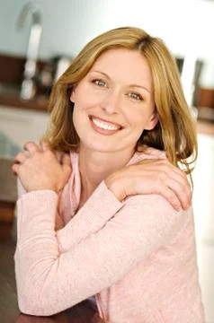 Woman smiling for the camera Stock Photos
