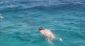 Woman Snorkelling in Water HD Footage