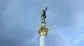 Woman statue timelapse (time-lapse). Sign of independence, liberty, freedom HD Footage