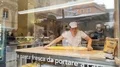 Woman stretches fresh pasta 4k or 4k+ Resolution