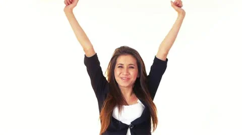 Woman success Stock Footage