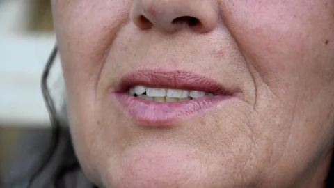 Woman taking close up Stock Footage 112859930