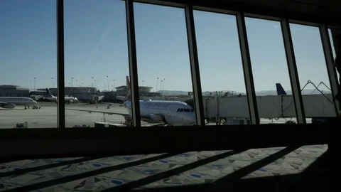 Woman At The Terminal Stock Footage 71942363