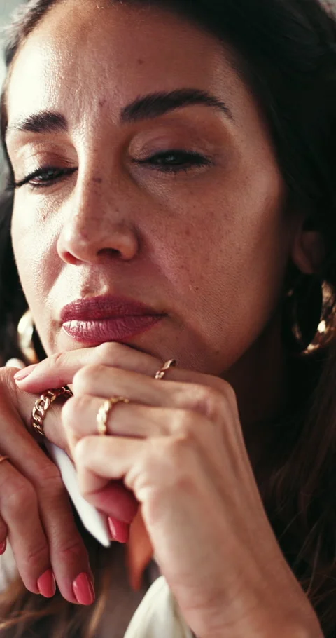 Woman, thinking and problem solving in office with stylus, planning and idea for Stock Footage 333453014