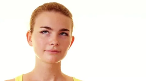 Woman thinking Stock Footage 11322775