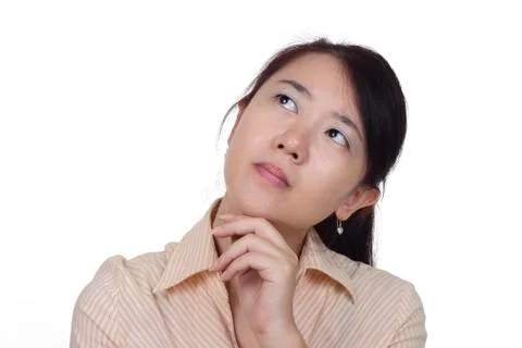 Woman thinking Stock Photos