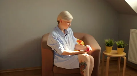 Woman is thinking of a proposal to marry, looking at the ring Video stock 65042807