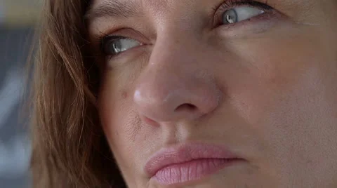Woman thinks Stock Footage 47988666