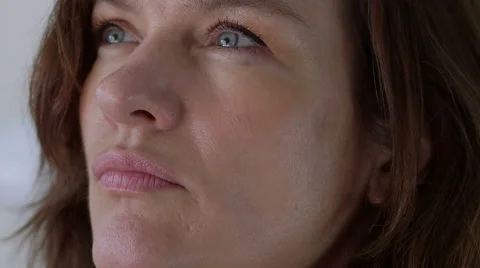 Woman thinks Video stock 47989221